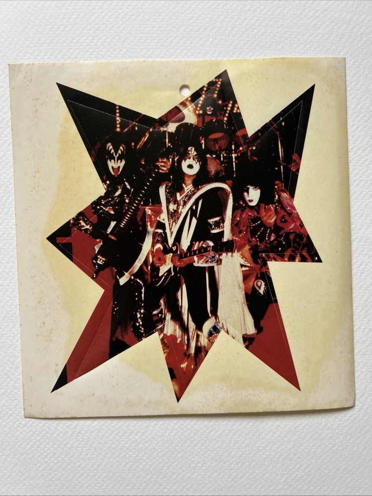KISS Vintage RARE Dynasty Group Sticker VG  Cond Ace Paul Gene Peter 80’s