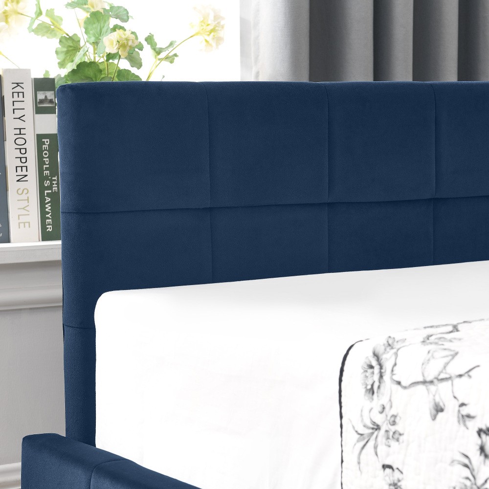 Full Size Storage Upholstered Tufted Bed Frame, Sofa Bed Frame with Comfortable