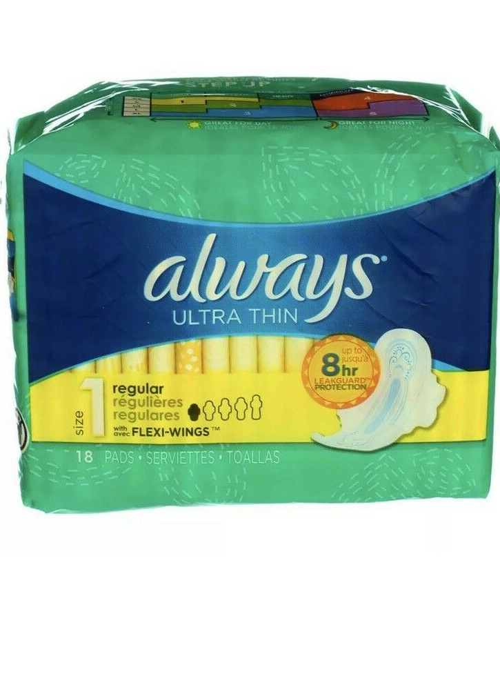Always Ultra Thin Size 1 Regular 18 Pads