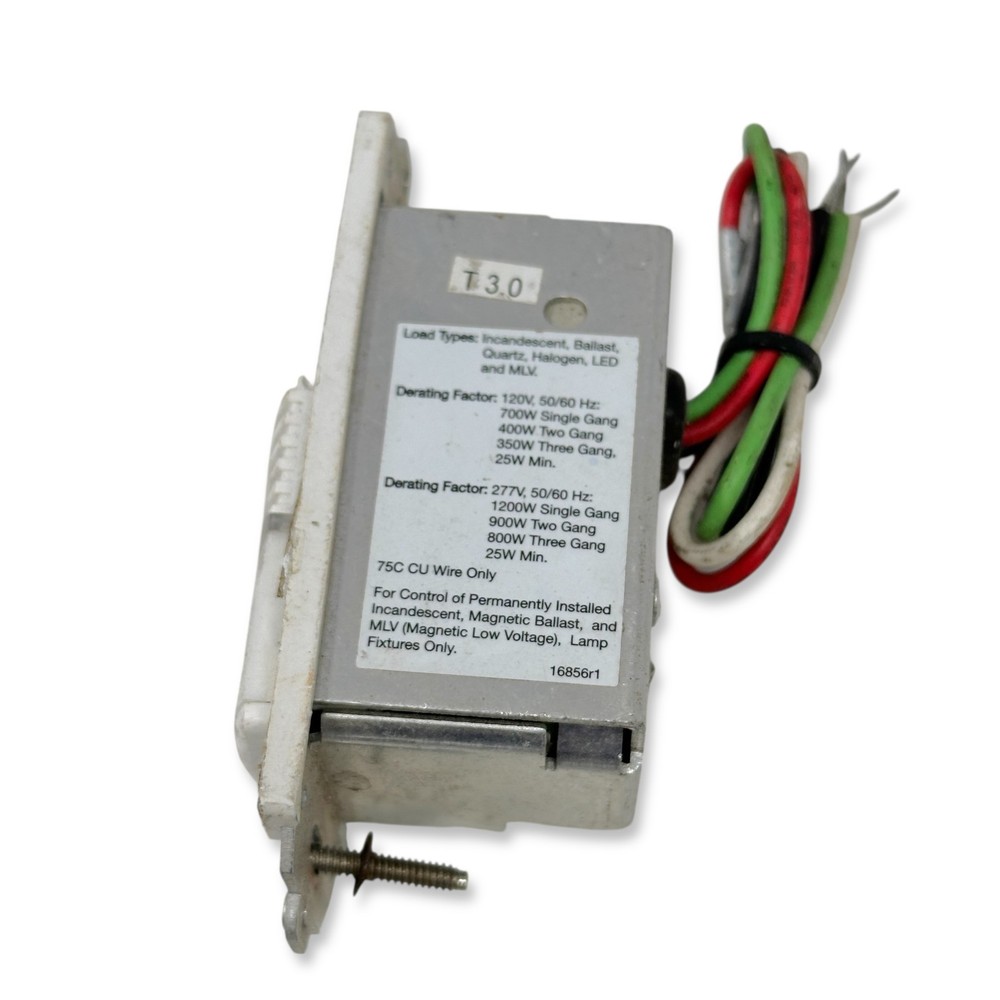 WattStopper PW-101D PIR Dimmable Wall Switch Occupancy Sensor 120/277V White