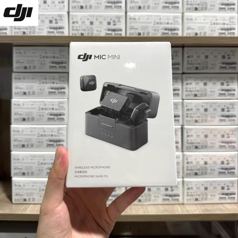 DJI Mic Mini (2 TX + 1 RX + Charging Case) Wireless Microphone for iPhone/Camera