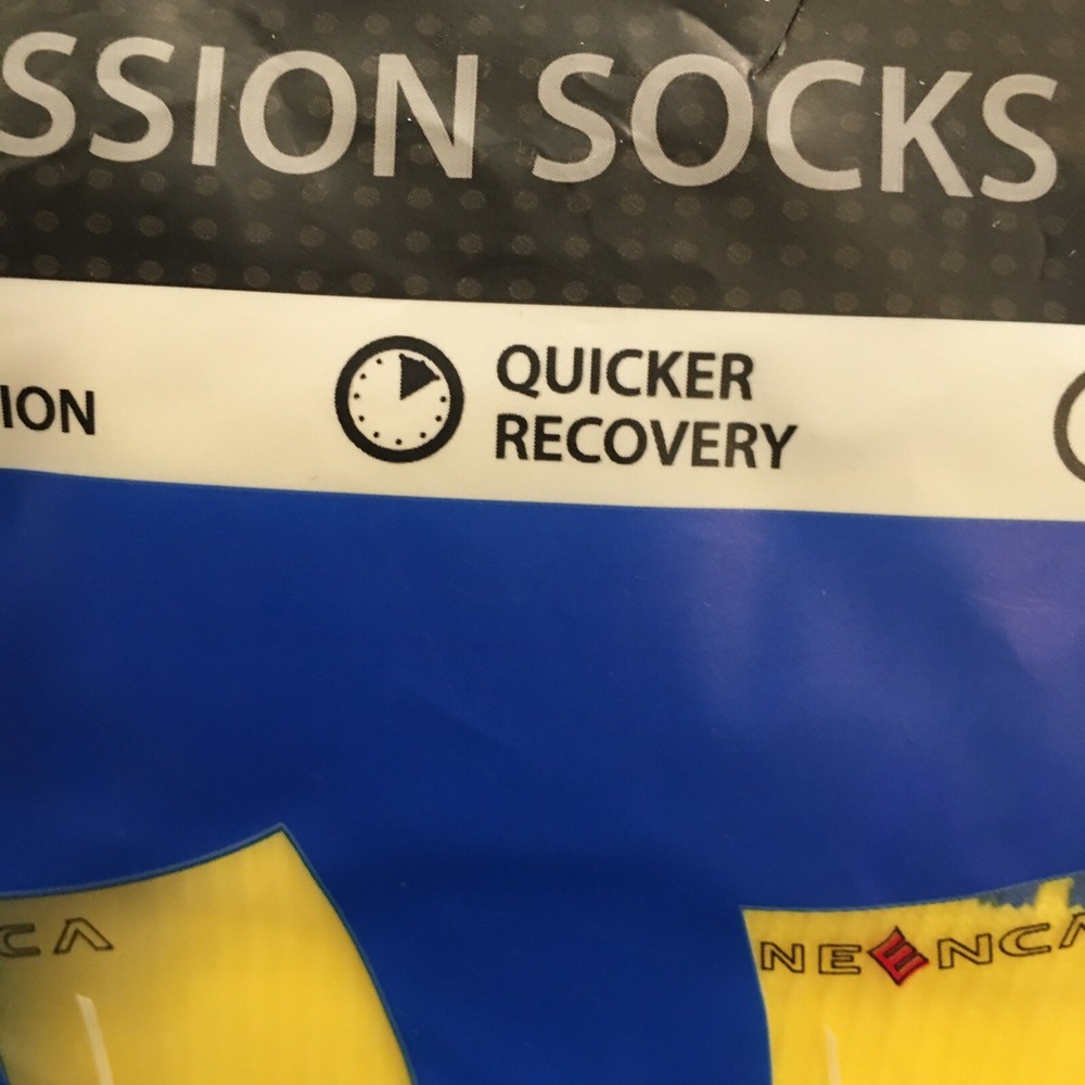 Neenca Cushioned Compression Sosks Unisex S/M Yellow Improve Circulation