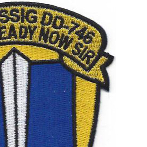 DD-746 USS Taussig Patch - Version B