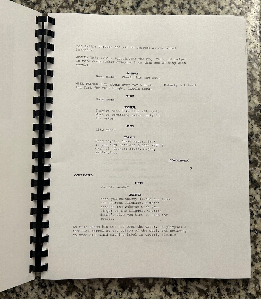 Eight Legged Freaks Horror Movie Script Reprint Full Screenplay Script