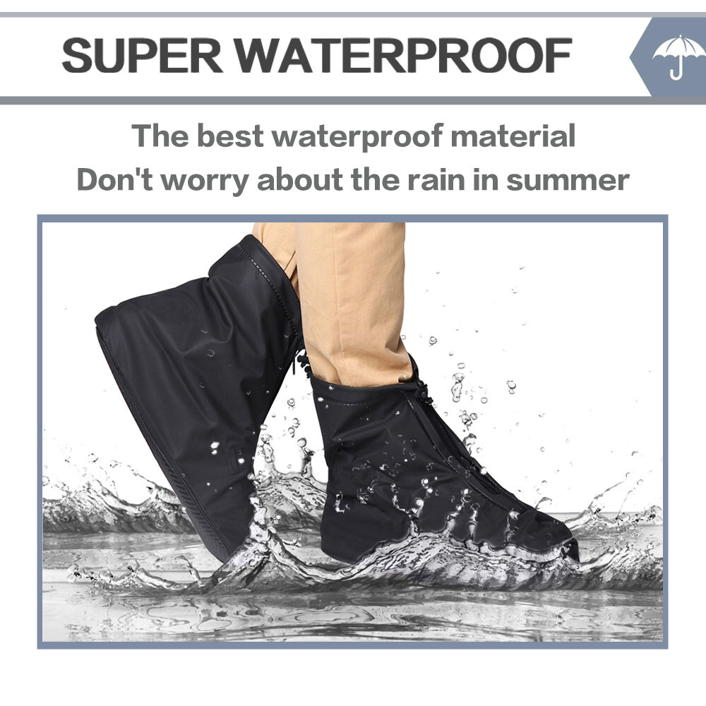 Anti-slip Silicone Rain Shoe Covers Reusable Waterproof Shoes Cover Protector