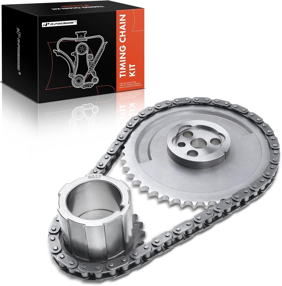 Engine Timing Chain Kit [OHV, V8 4.8 5.3 5.7 6.0L ] Compatible with Chevy,