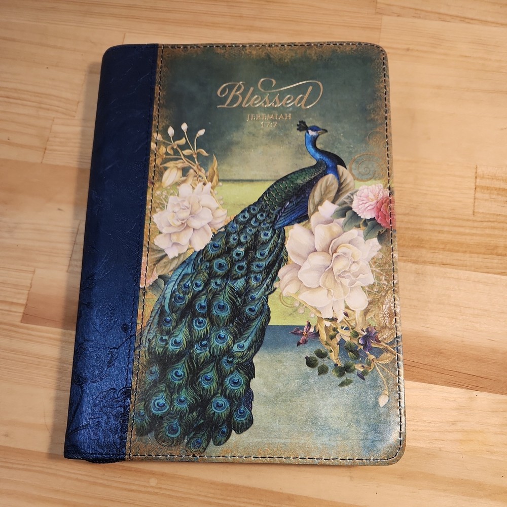 Peacock Journal Classic Blessed Jer. 17:7