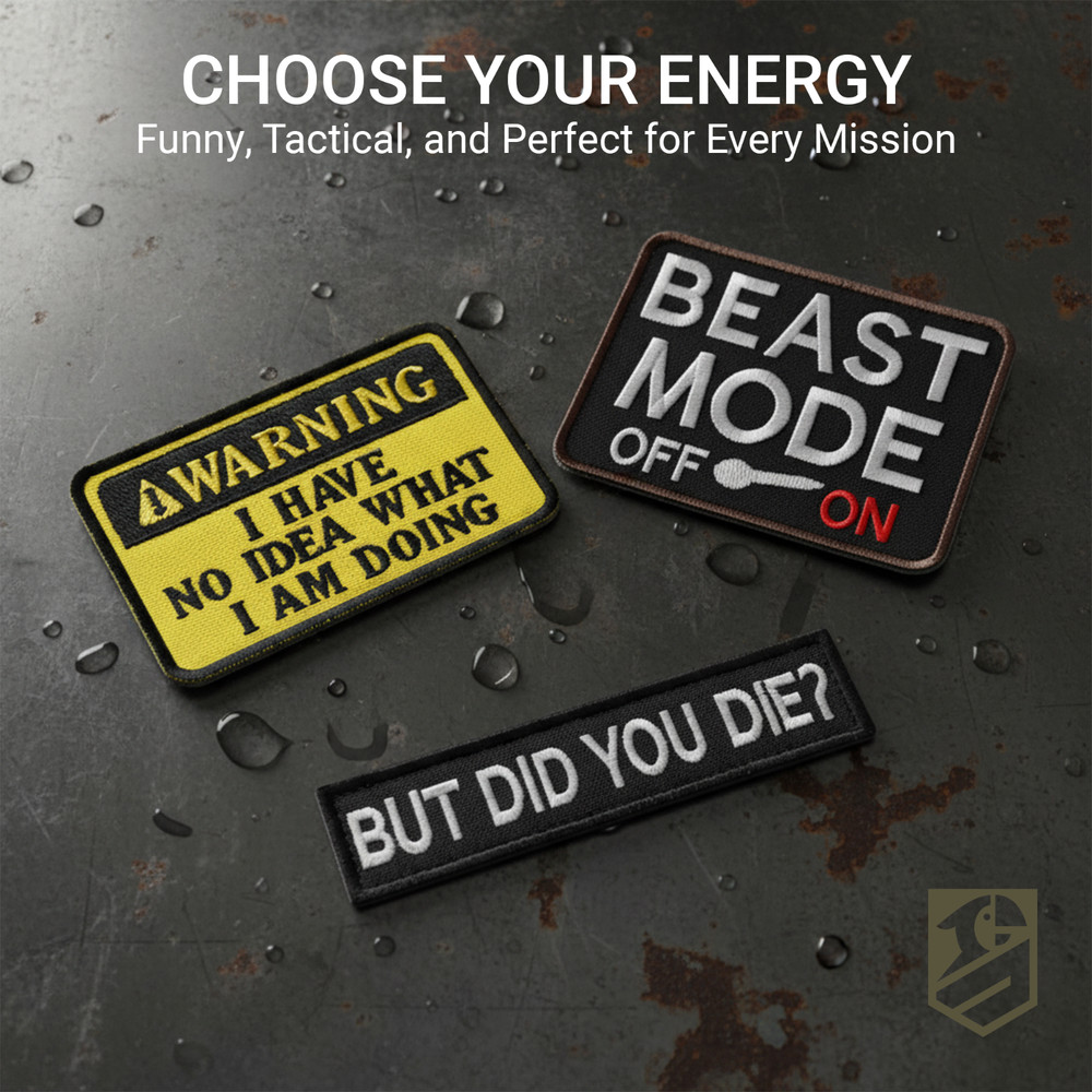 Warning Patch Set – 2Pcs I Have No Idea What I Am Doing Funny Tactical Morale