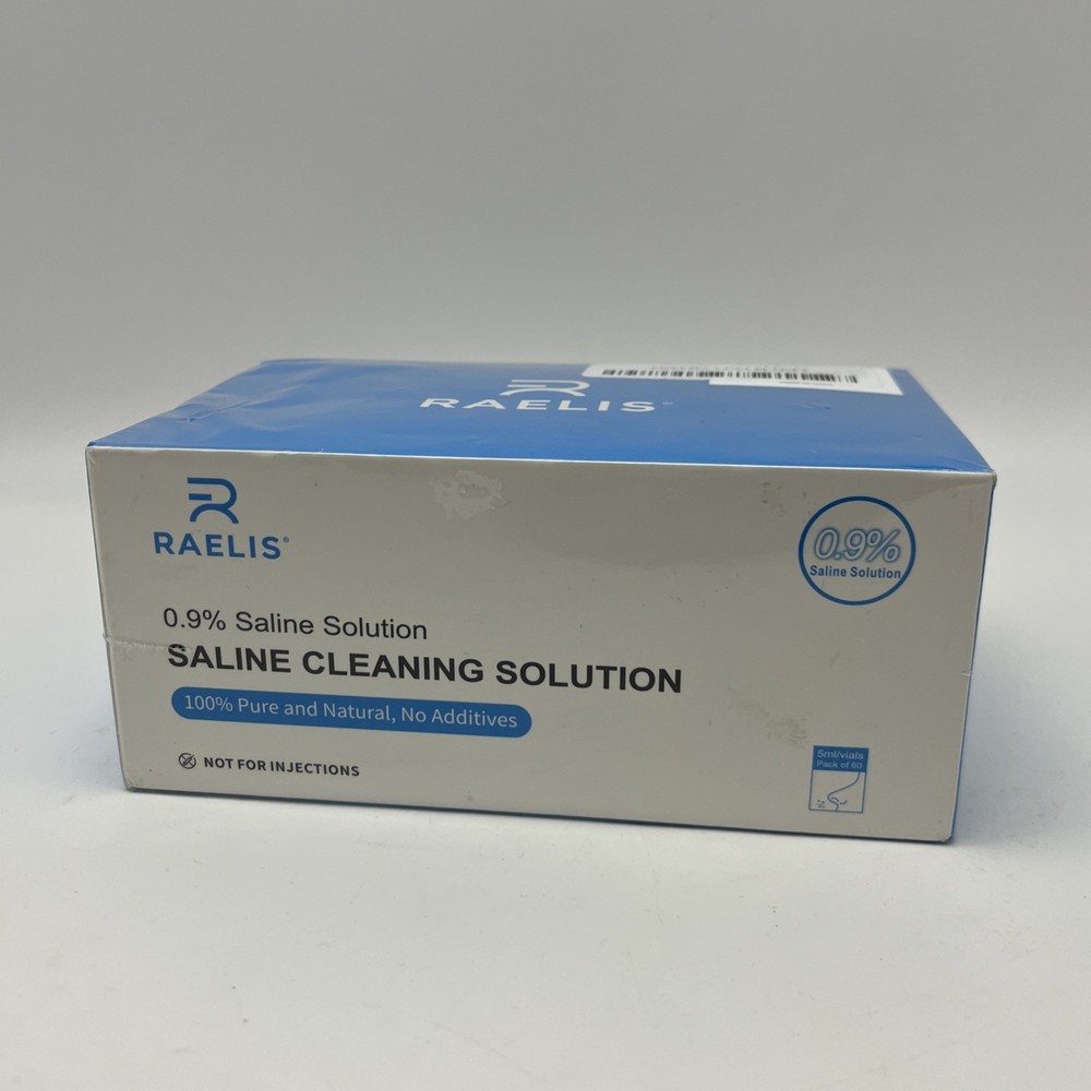 RAELIS Saline Solution, 150ml /5.28 FL OZ Normal Solution for Mul