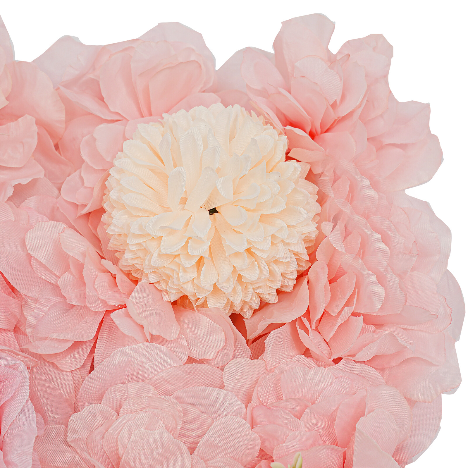 3D Flower Wall Panel-12pcs Artificial Flower Wall Background Silk Rose Wedding