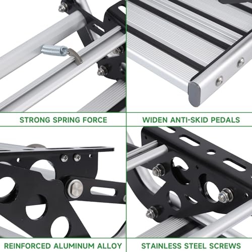 RV Camper Steps Single Drop Down Steps One-Hand Expand or Collapse Manual RV