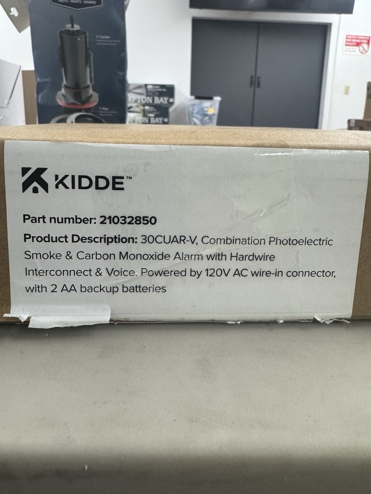 Kidde Hardwired Smoke & Carbon Monoxide Detector, AA Battery Backup,‎ 30CUAR-V