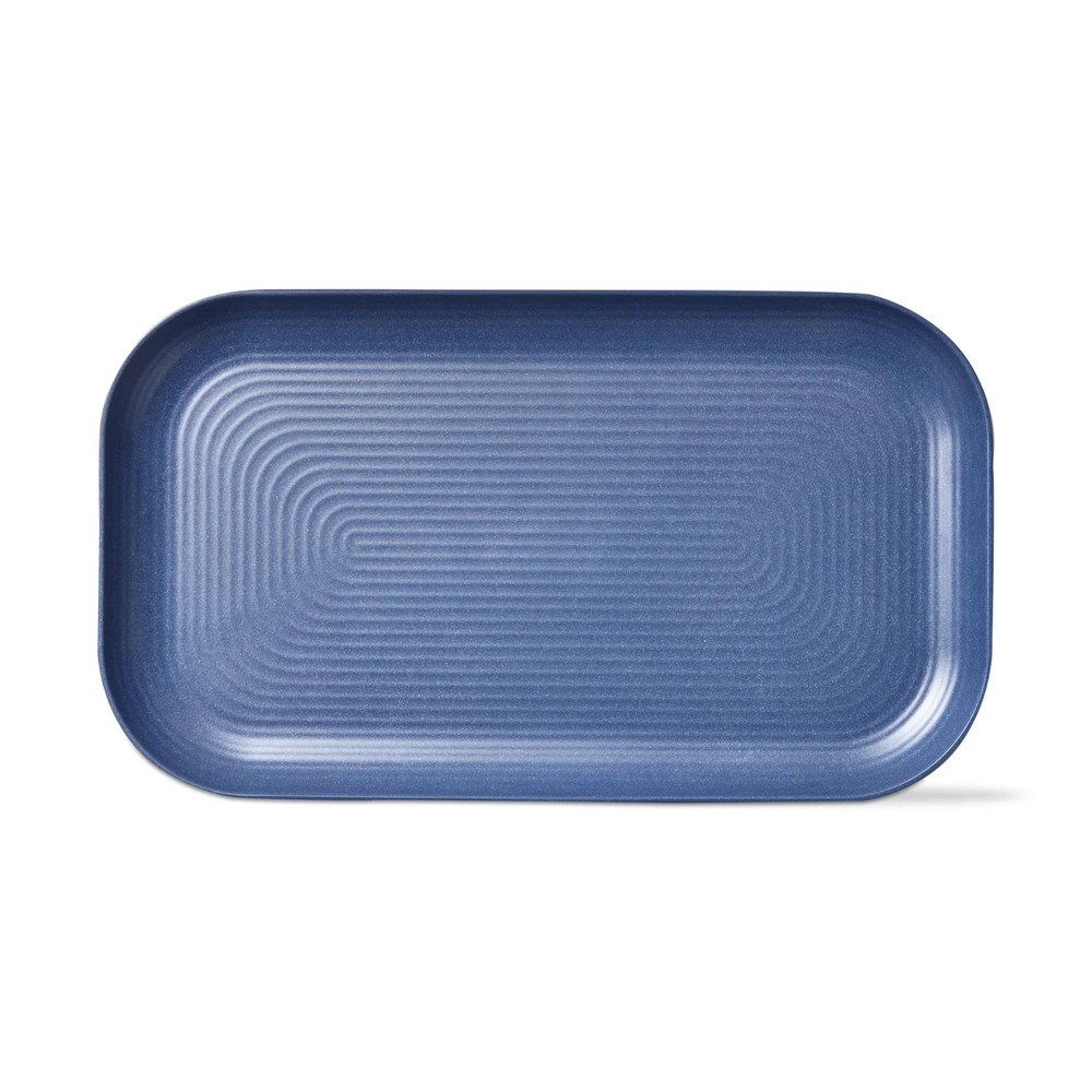TAG Brooklyn Melamine Rectangular Platter, Denim (G17536)