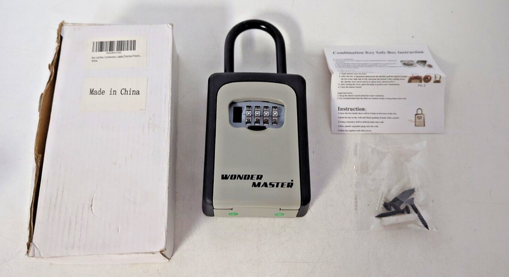 WONDER MASTER KEY LOCK BOX, COMBINATION OUTSIDE