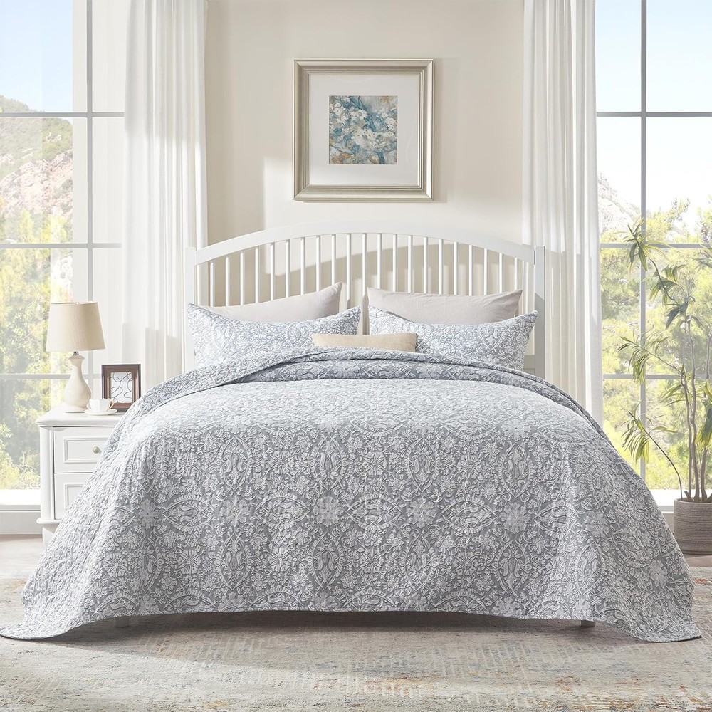 Quilts Queen Size Soft Durable Quilted Bedspread Lightweight Comforter