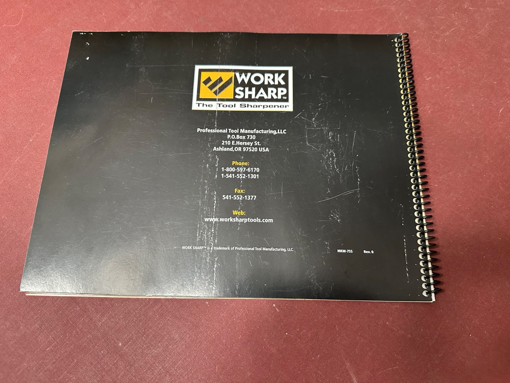 Work Sharp The Tool Sharpener WS2000, With Large 30 Page Step By Step Tool Guide