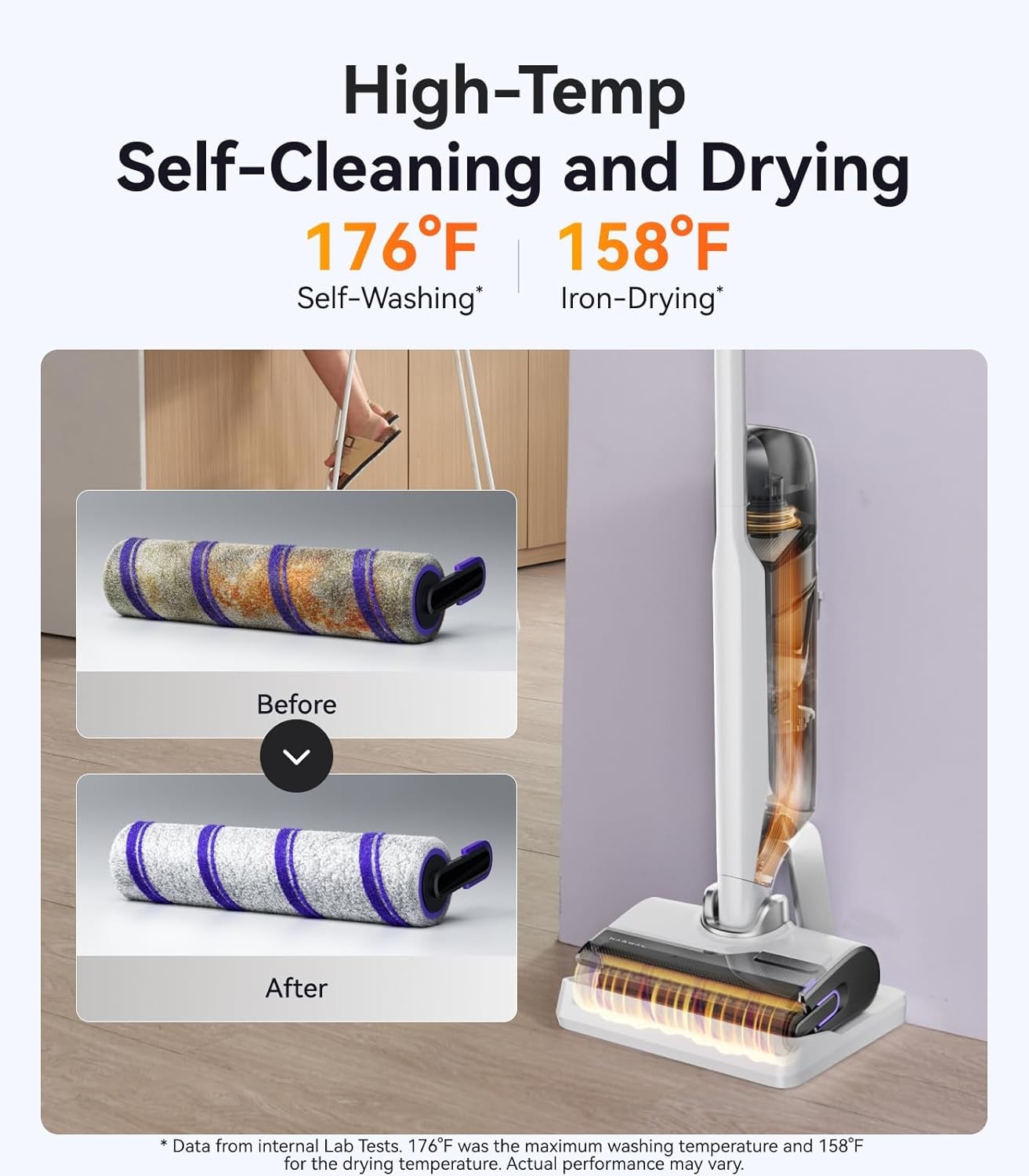 NARWAL S30 Wet Dry Vacuum Cleaner 20000Pa Suction 176°F Self-Cleaning Drying