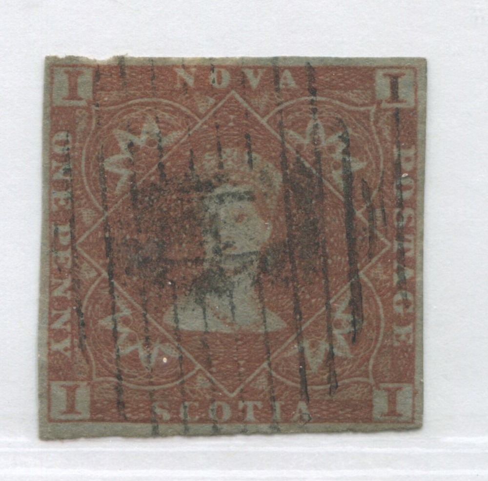 Nova Scotia 1853 1d used