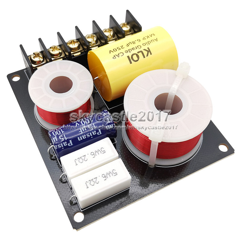2x 100W 2 Way High-Low Speaker Frequency Divider Filters 2 Unit Crossover Board