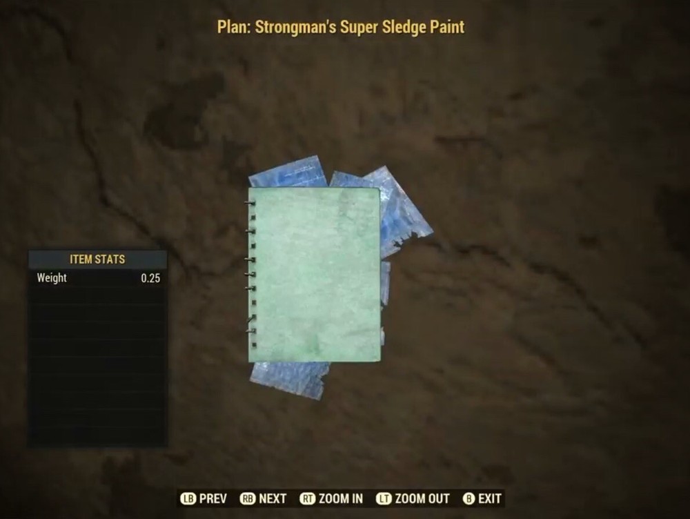 (Xbox) Strongman’s Super Sledge Paint Plan