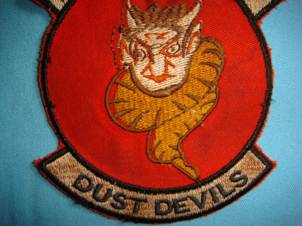 VIETNAM WAR PATCH, US 21st HELICOPTER SQUADRON " DUST DEVILS "
