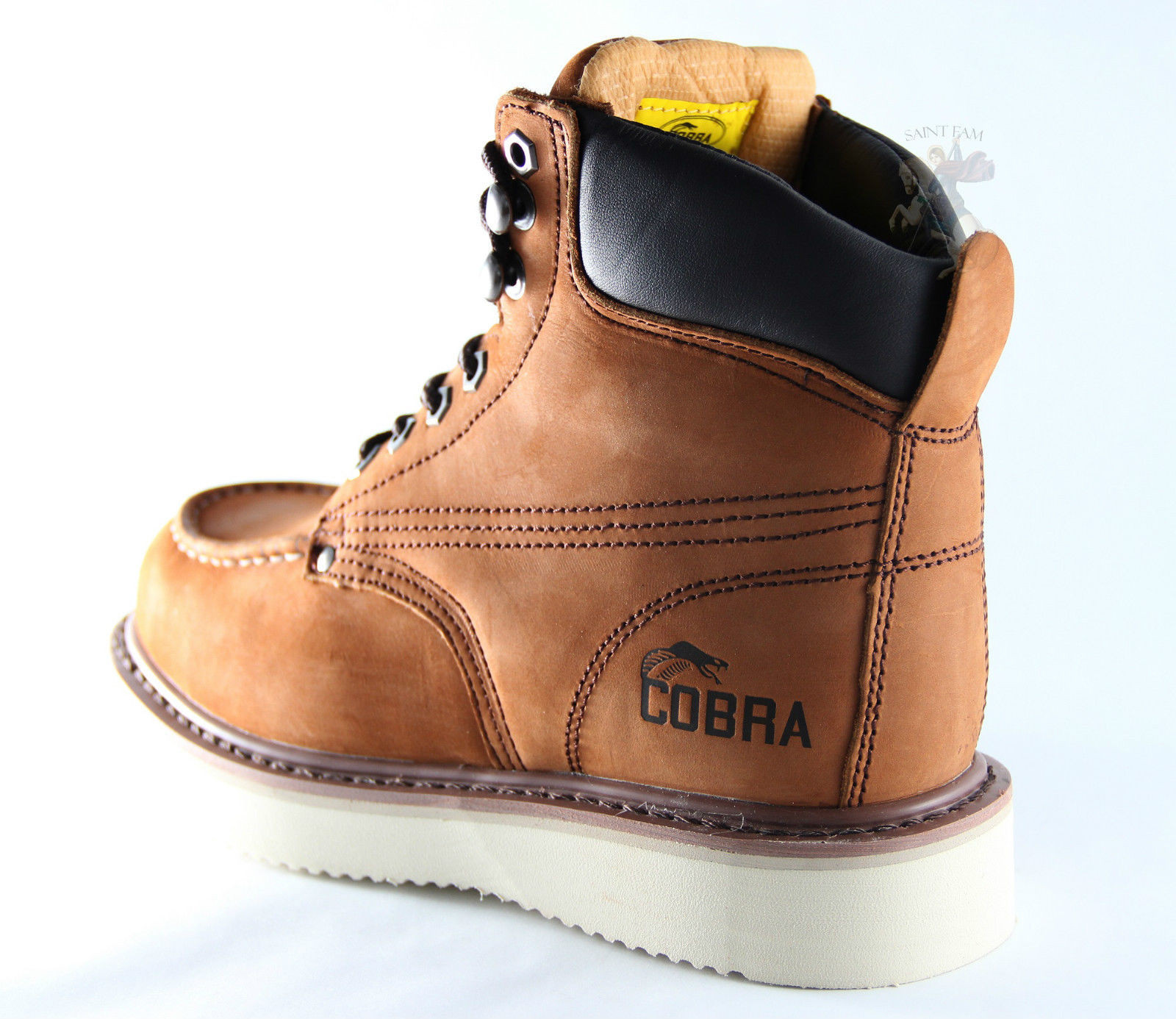Cobra C11M Men's Brown Leather Work Boot, New with Box