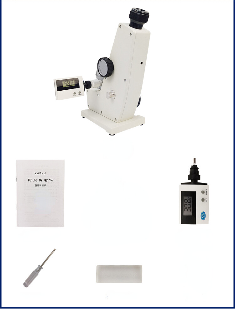 Abbe Refractometer 2WAJ Monocular Refractometer Laboratory Optical Equipment