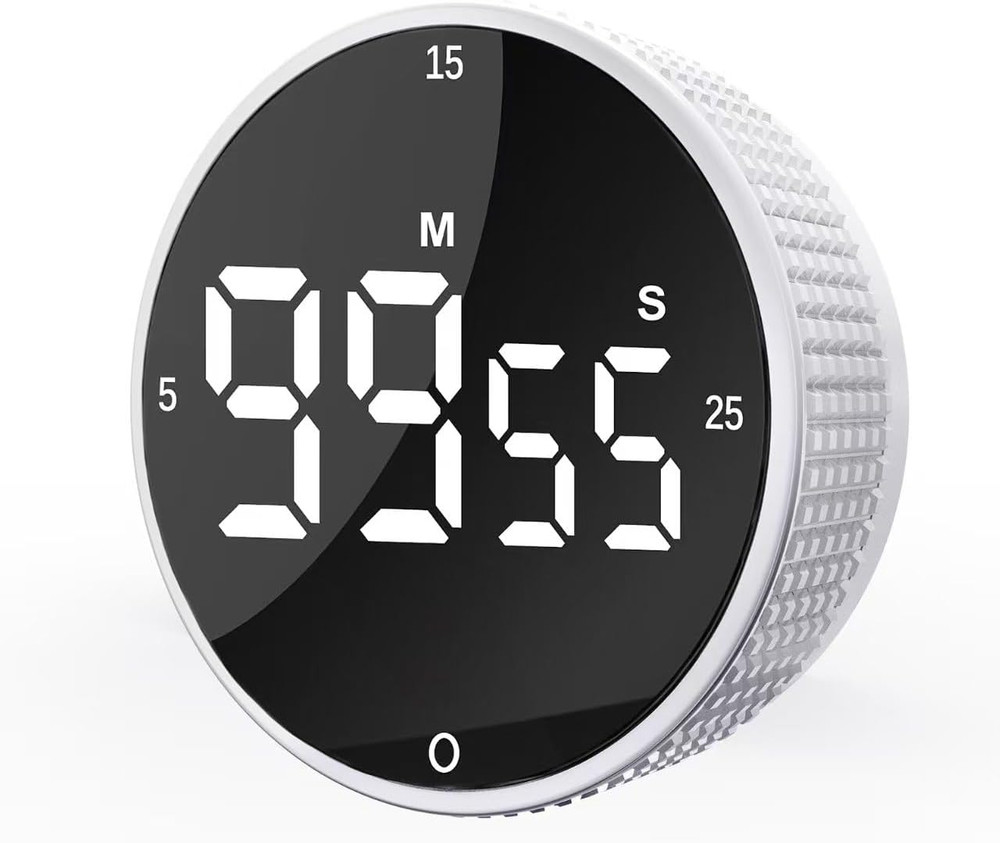 Upgrade Digital Kitchen Timer - Magnetic Countdown Countup Visual Pomodoro Timer