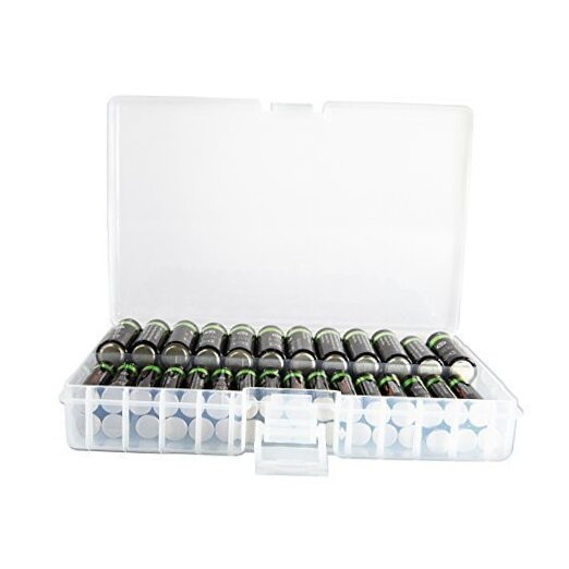 AA AAA Battery Storage Box, Rechargeable Battery Storage Case Battery Holder