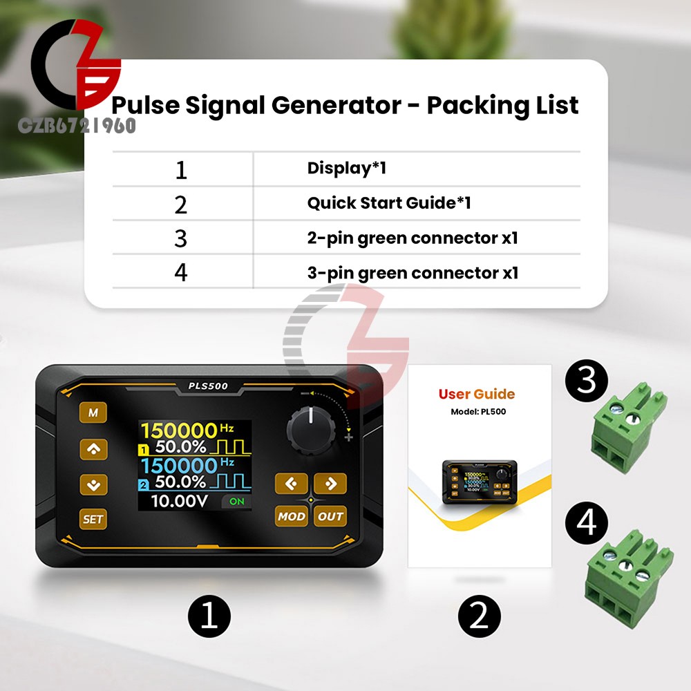 PLS500 Dual-Channel Pulse PWM Signal Generator Adjustable Programmable Dead zone