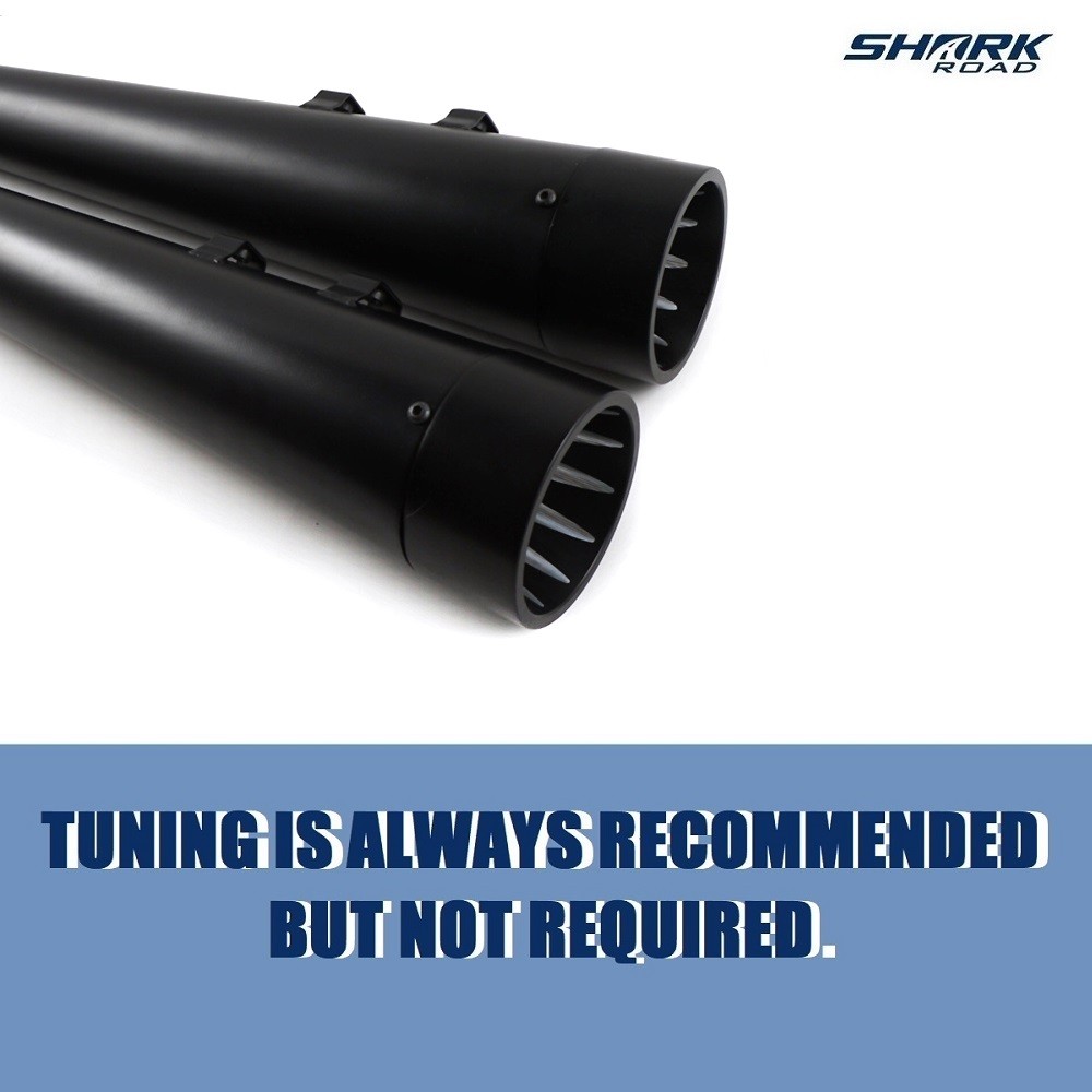 SHARKROAD Slip Ons For Harley Touring Exhaust 2017-UP, Street Glide Mufflers`
