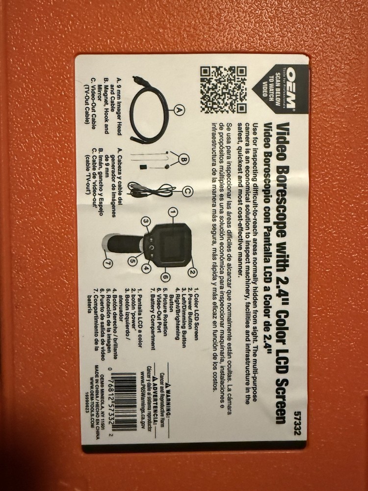 57332 Oem Video Scope