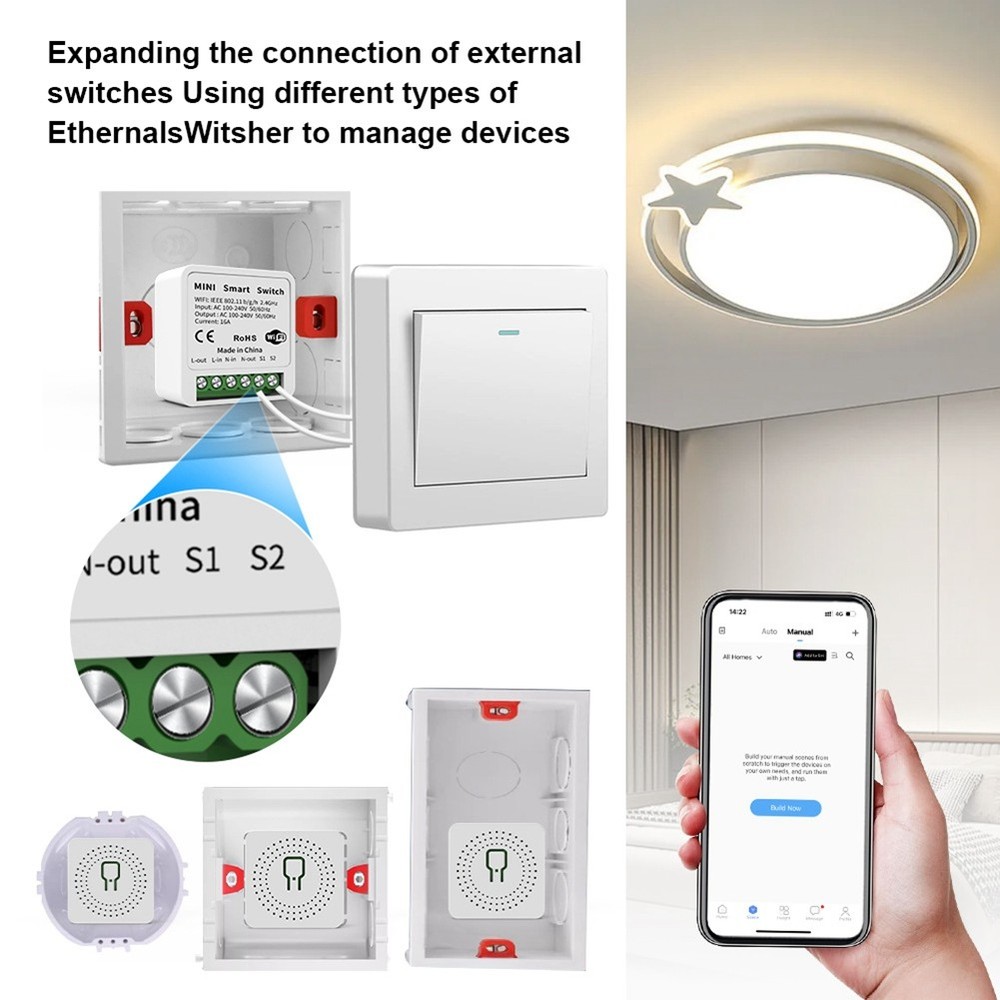 WiFi Control / Remote /Timing APP Control for Home Automation W7J3