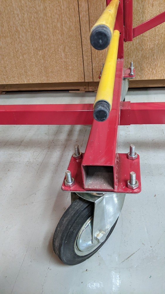 Rack for sprayed panels rest or horizontal storage,Single sided,6 inch casters