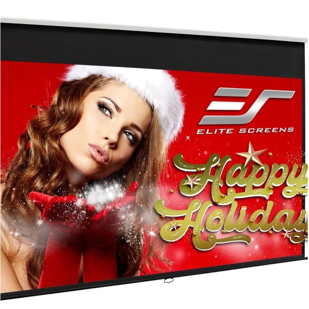 100-Inch Manual Projection Screen with 180-Degree Viewing Angle
