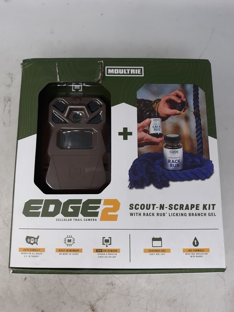 Moultrie Edge 2 Cellular Trail Camera Scout-N-Scrape Kit