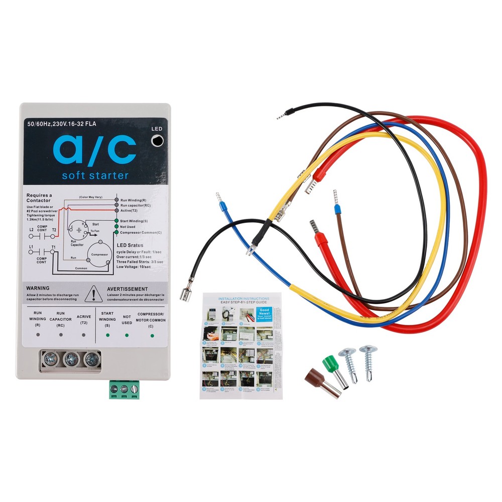 AC Soft Starter Reverse Motor Protection (16-32A + Install Kit