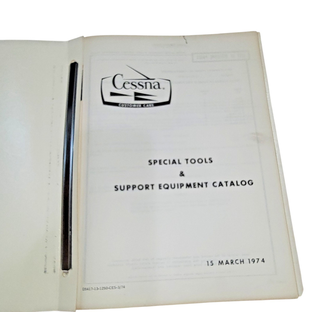 1974 CESSNA Special Tools & Support Equipment Catalog