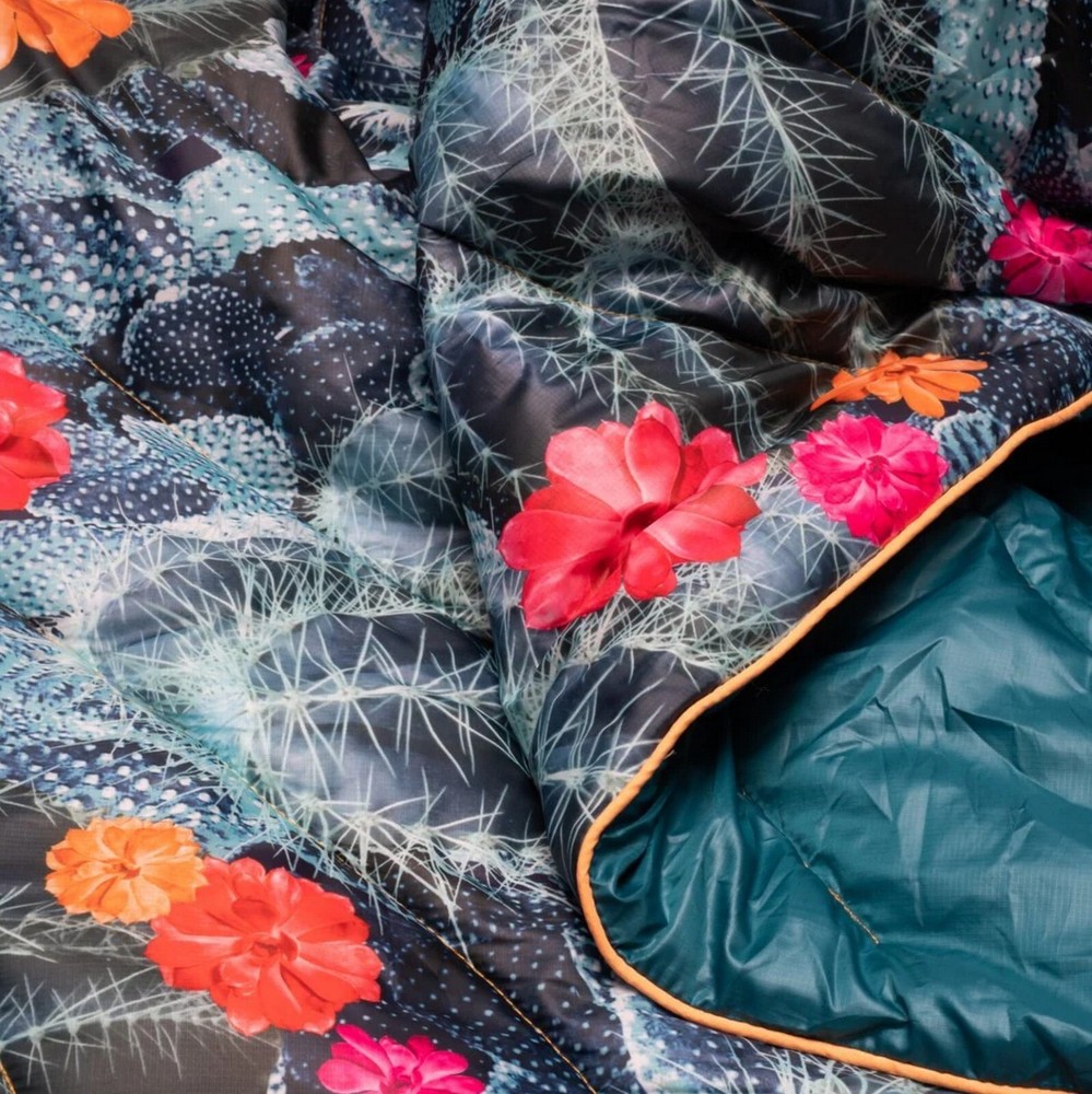Rumpl Original Puffy Blanket Print 52" X 75" Cactus Bloom