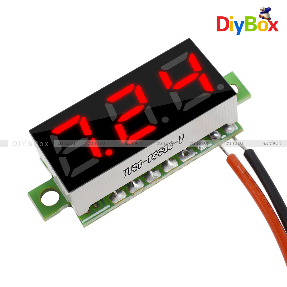 1/5/10PCS 0.28" Red LED Display 2Wire Mini Gauge Voltage Meter Voltmeter Ammeter