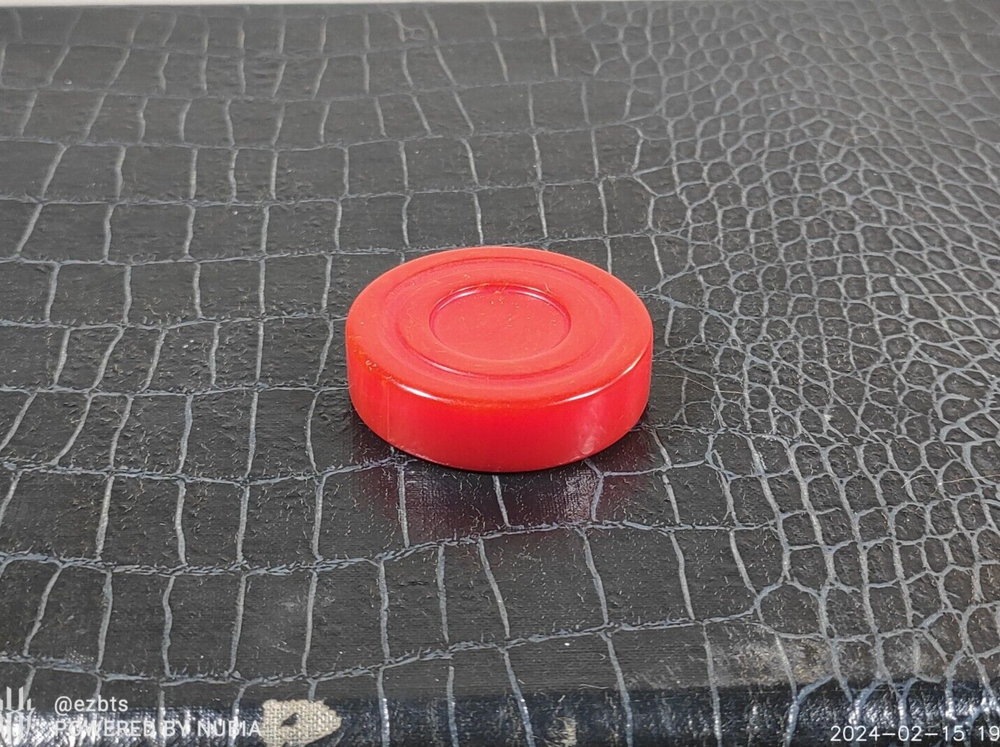 Bakelite Backgammon Chip Disc Cherry Red swirl 1.72" Replacements Catalin 1pc