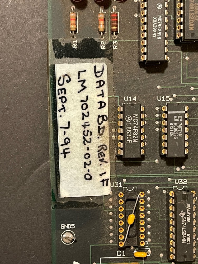 MICROPOLIS 702452-02-0 DATA BOARD S-100 MOSTLY SOCKETED RARE VINTAGE