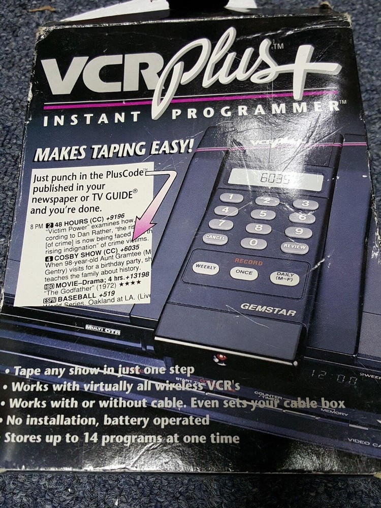 Gemstar VCR& Cable Instant Programmer Remote Model VIP-18 Brand New In Box!