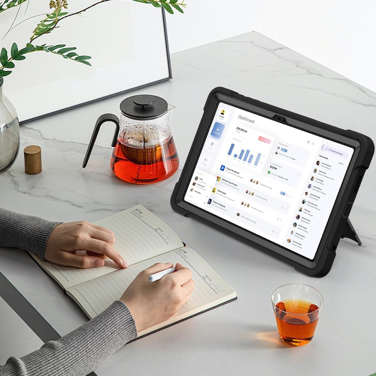 For T-Mobile REVVL Tab 2 5G 10.1" Heavy Duty Case Stand Cover Screen Protector