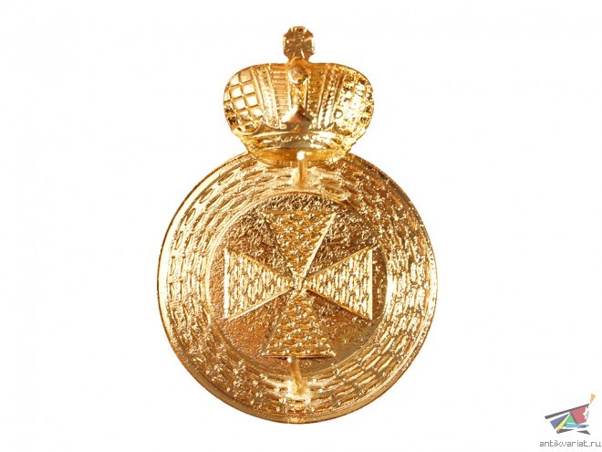 Badge of the Order of Saint Anna medallion 44 x 31mm 4th class on edged weapon