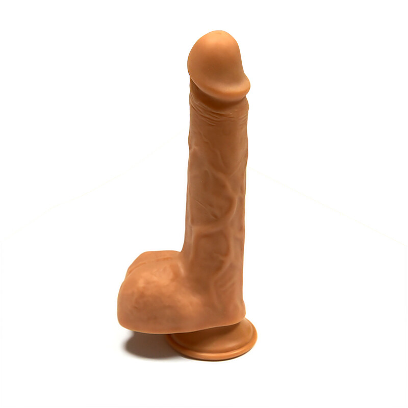 8" Realistic Dildo UP-DOWN Automatic Retractable Vibrating 7 Speed Heating USB