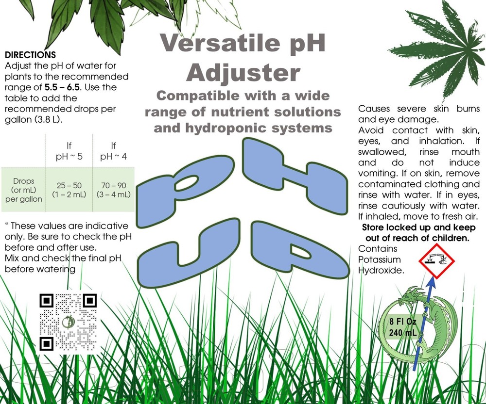 Hydroponics pH Control Kit with pH Up and pH Down Solutions, pH Indicator