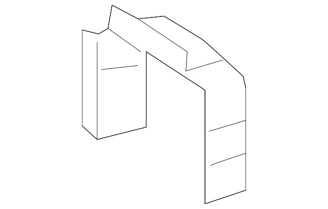 Driver Side Front Engine Compartment Inner Rail Front Reinforcement (23258726)