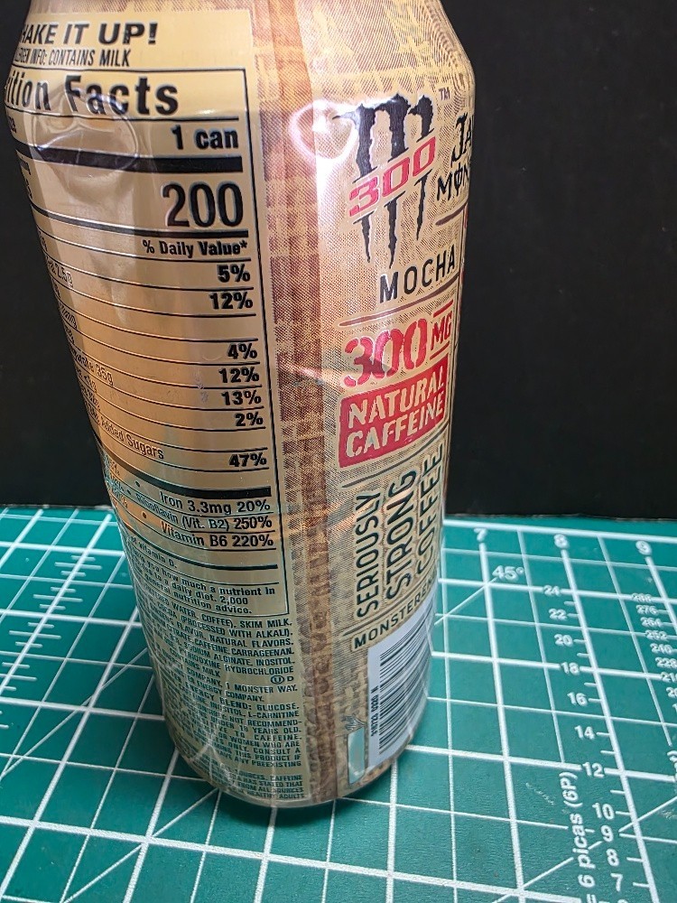 MONSTER ENERGY JAVA 300 MOCHA EMPTY CAN TRIPLE SHOT