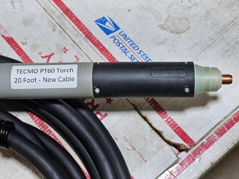 TECMO PTM 60 CNC PLASMA TORCH 20' - New UPDATED 80A Cable - Lightly Used Head